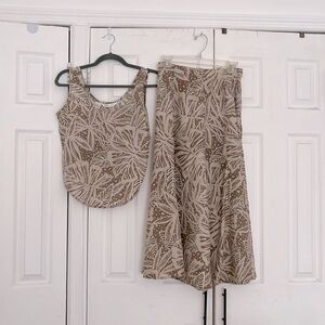 Leaf Print Matching Set